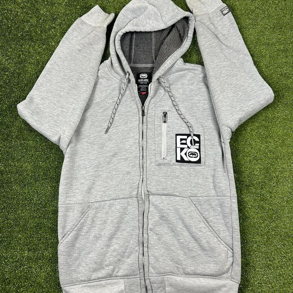 Ecko-unltd Men's Grey Hoodie